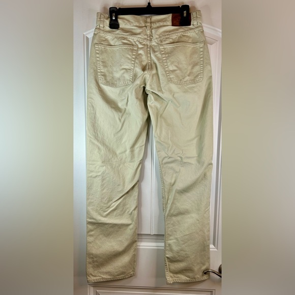 Vintage Polo Ralph Lauren Khaki 650 Straight Fit Cotton Chino Jeans Men’s 30x32 - Picture 9 of 12